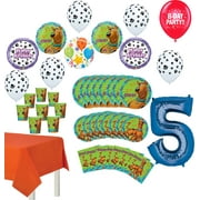 Angle View: Scooby Doo Party Supplies 5th Birthday 8 Guest Table Decorations and Balloon Bouquet