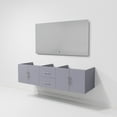 thumbnail image 6 of Lexora Home Geneva 72" Double Vanity with LED Mirrors in Dark Gray, 6 of 11