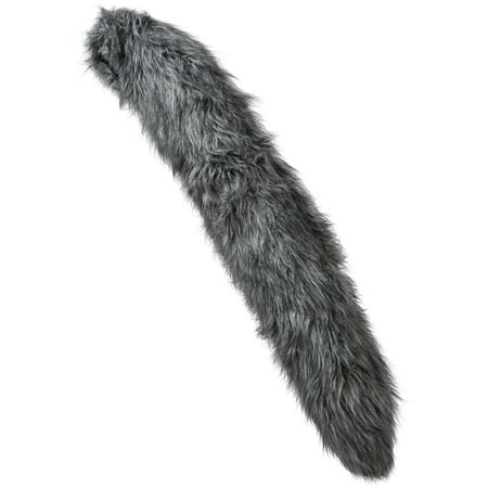 Oversized Gray Wolf Tail Deluxe Halloween Costume Accessory, 31