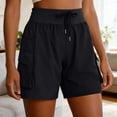 thumbnail image 4 of Fsqjgq Shorts Cargo de Randonnée pour Femmes Vêtements d'Été Taille Haute Shorts en Molleton Décontractés Short de Détente, 4 of 9
