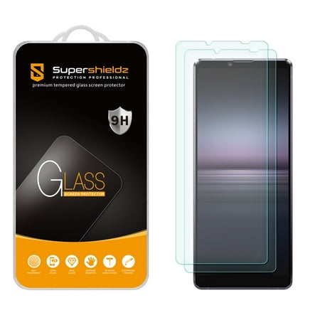[2-Pack] Supershieldz for Sony Xperia 10 III Tempered Glass Screen Protector, Anti-Scratch, Anti-Fingerprint, Bubble Free