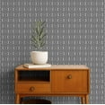 thumbnail image 2 of S4Sassy Self-Stick Decorative Wallpaper, Pinwheel Geometric Print Wall Paper, Vinyl Waterproof Contact Paper, Black, 25"x360" Removable Renter Friendly Wall Covering For Bedroom, Dining Room, 2 of 9