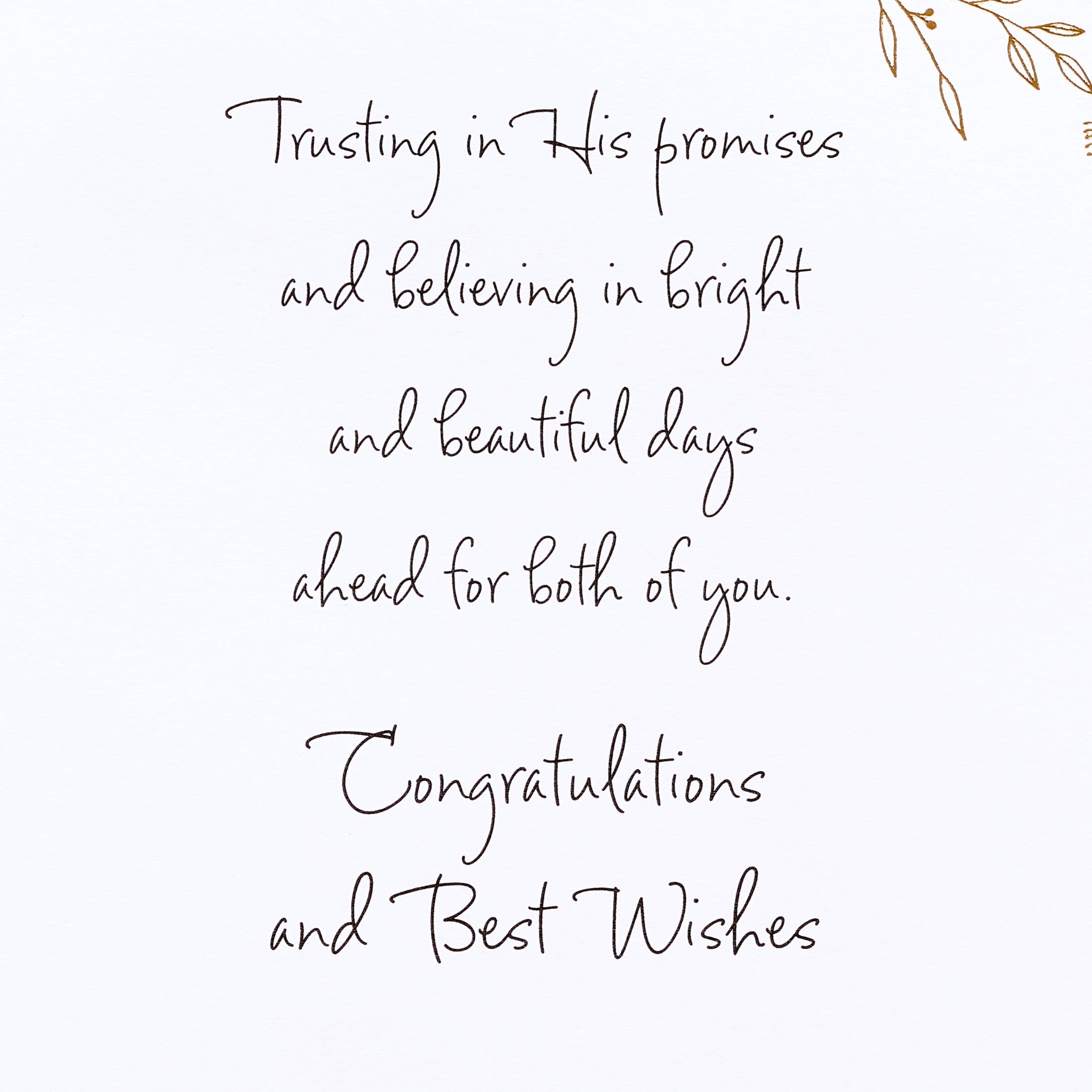 American Greetings Religious Wedding Card for Bride and Groom (Blessed Union)