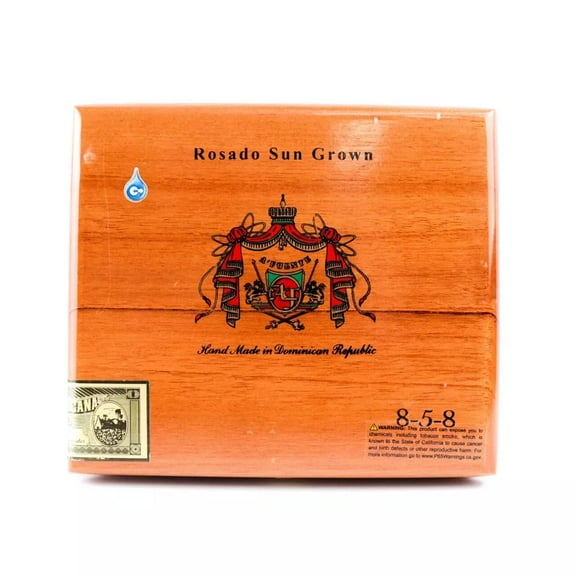 A. Fuente Rosado Sun Grown 8-5-8 Empty Wood Cigar Box 8.25" x 7" x 2.25"