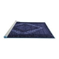 thumbnail image 2 of Ahgly Company Machine Washable Indoor Square Persian Blue Traditional Area Rugs, 7' Square, 2 of 4