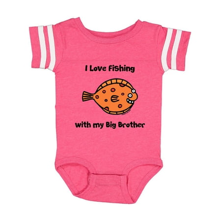 

Inktastic Fishing with Big Brother Gift Baby Boy or Baby Girl Bodysuit