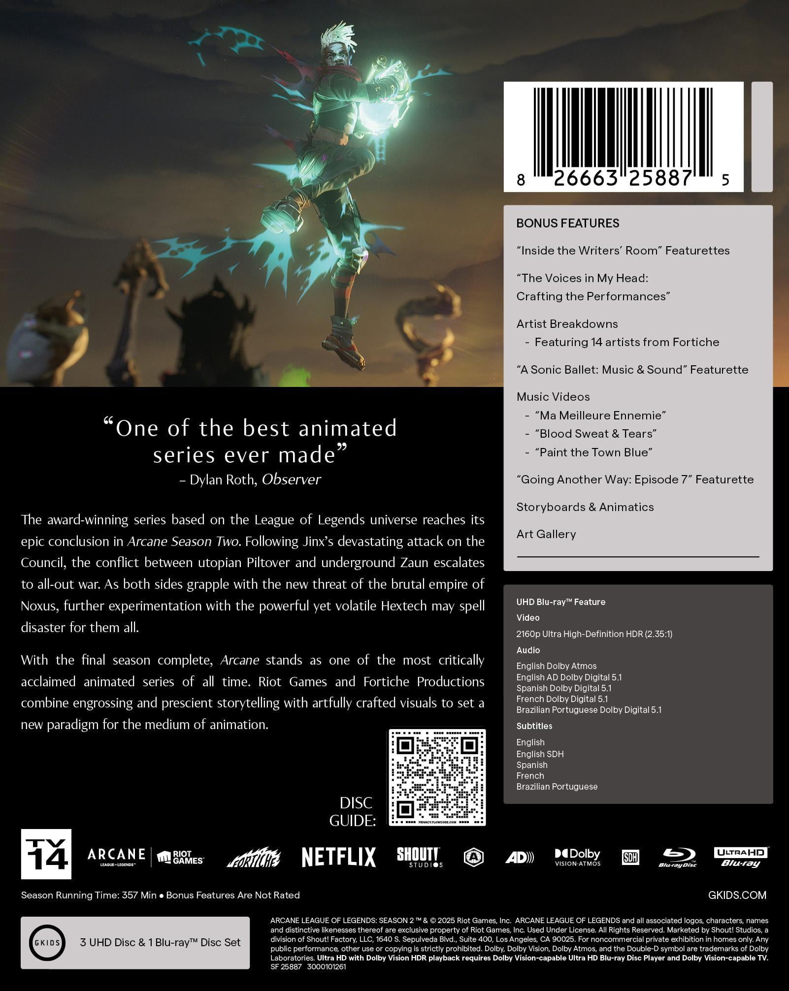 Arcane League of Legends: Season Two Limited Edition Steelbook