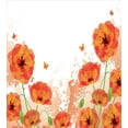 thumbnail image 3 of Ambesonne Flower Duvet Cover Set, Bridal Watercolor Art, 2-Calking, Red White, 3 of 7