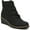 Black Cas Sde/Swtr, variant on LifeStride Womens Zone Comfort Insole Zipper Wedge Boots