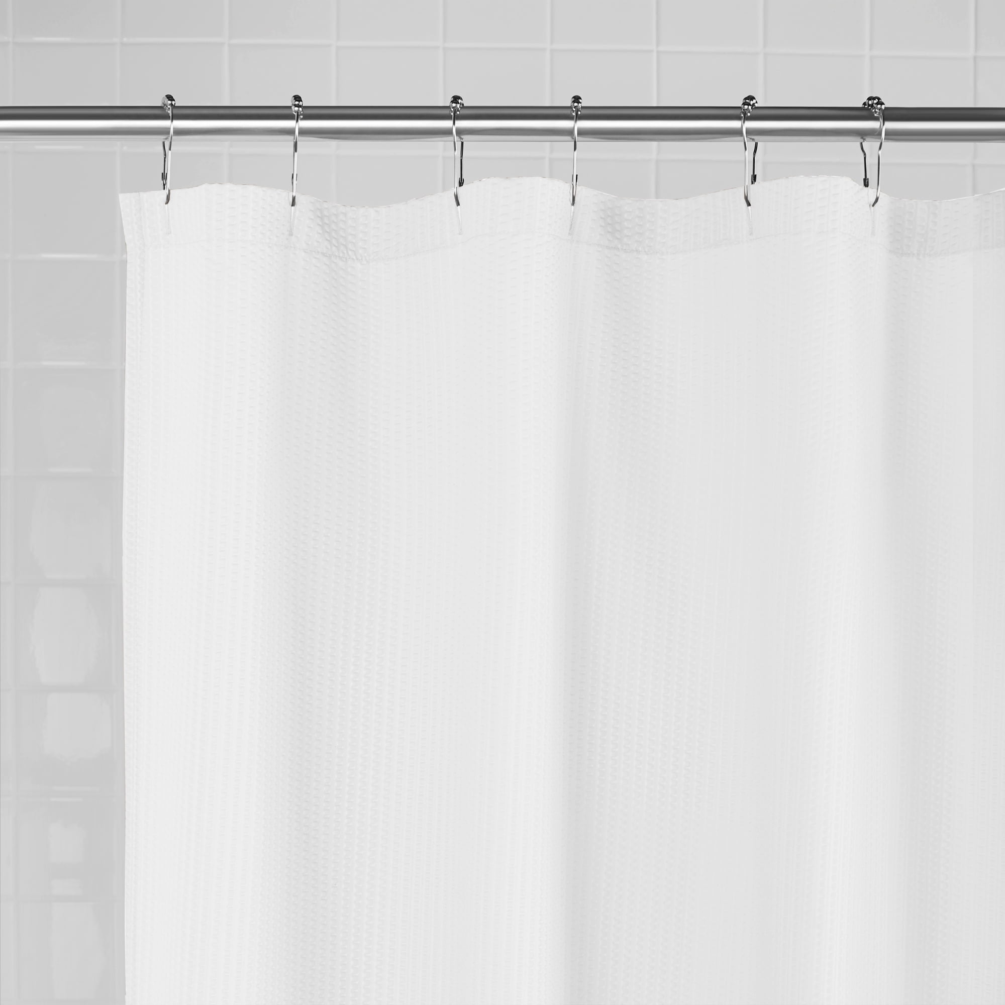 Mainstays Water Repellent Textured, How To Clean Mildew Off Fabric Shower Curtain Liner