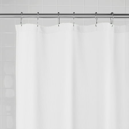 Mainstays Water Repellent Textured Fabric Shower Liner 70 Inches