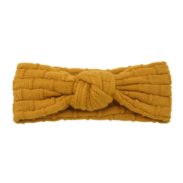Diadema tejida de Yoga de Color sólido informal a la moda para mujer, diadema deportiva hecha a mano Fridja nalpqowj2202