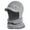 Light Gray, variant on Mens Winter Beanie Hat Circle Scarf Set Warm Knit Visor Brim Earflap Skull Cap