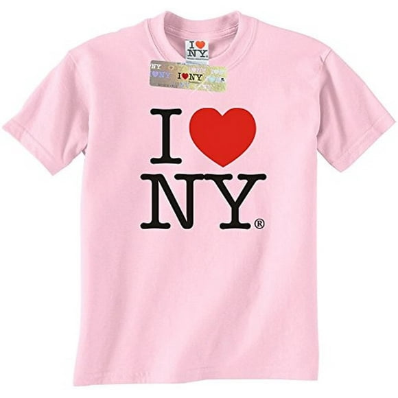 IloveNY I Love NY Manches Courtes, T-Shirt Coeur, Tee-Shirt pour Femme, Logo Sérigraphié