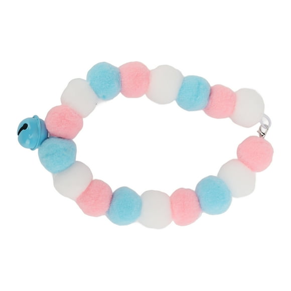 Collar De Gato Con Campanas, Collar De Gatito, Collares Para Gatos Para Niñas, Gatos, Bolas De Felpa Suaves, Lindo Collar Para Perros Y Gatos, Accesorios Diarios Para Niñas,