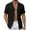 Black, variant on FBMDBB Button Down Short Sleeve Linen Shirts for Men Summer Casual Cotton Spread Collar Beach Shirts T Shirts for Men
