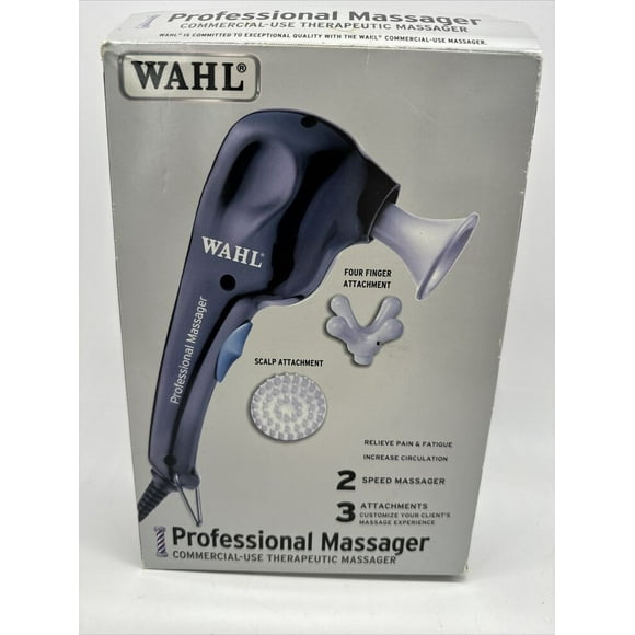 Wahl Prof Electric Head and Scalp Massager #04120-1701 with 3 attachment heads