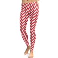 thumbnail image 4 of Real Candy Cane Leggings Size: M for Women | FIERCEPULSE, 4 of 9