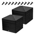 YIHONGMU 12Pcs Post Caps Cover Plastic Fence Post Caps Fence Post