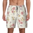 thumbnail image 2 of Goofa Floral Printed Men's Swim Trunks Board Shorts Quick Dry Mens Swimming Trunks with Compression Liner,Breathable Fit Hawaii Beach Shorts-XX-Large, 2 of 9