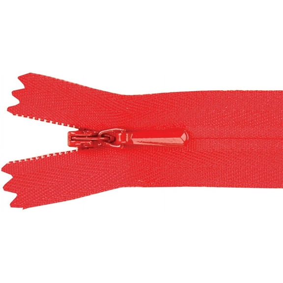 Unique Invisible Zipper 22"-Red