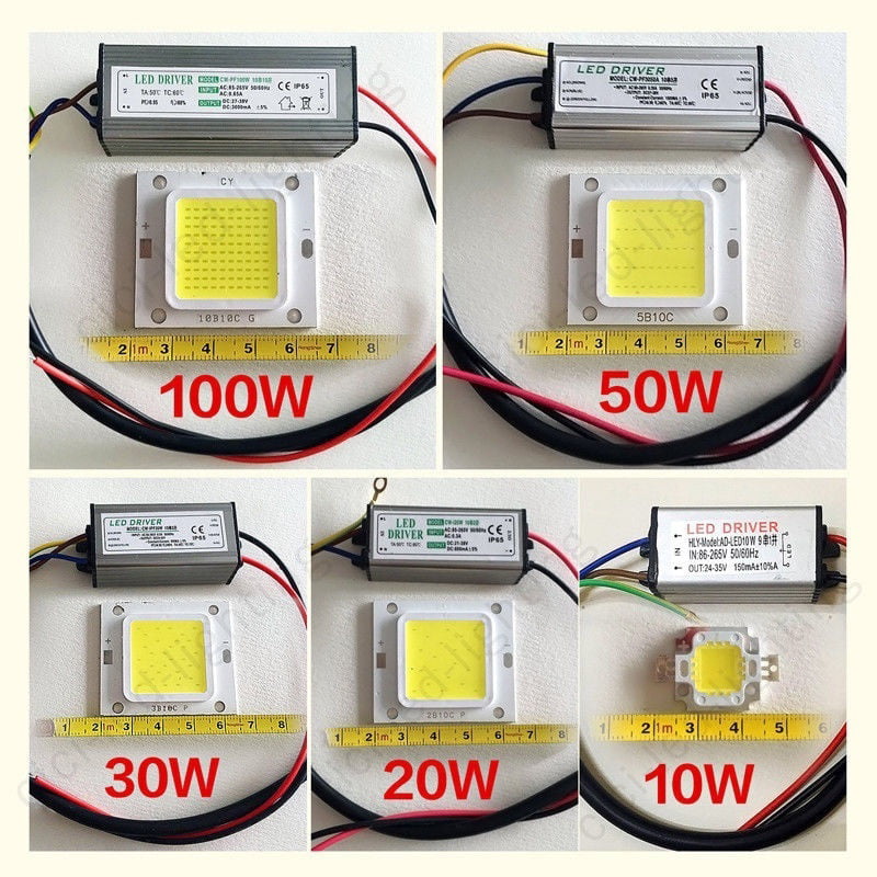 LED SMD Chip Bulb LED Driver 10W 20W 30W 50W Power Supply Waterproof 