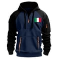 thumbnail image 3 of Generic Men's Fleece Hoodie Sweatshirts Casual Long Sleeve Quarter Zip Pullover Sweatshirt Workout Athletic Hoodies, 3 of 3
