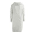 thumbnail image 4 of ClodeEU Woman Plus Size Winter Coat Clearance Women Hood Cardigan Large Size Sweater Pocket Single Breasted Long Sleeves Coat Rollbacks Gray 18(XXXXXL), 4 of 5