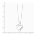 thumbnail image 2 of White Sterling Silver necklace Themed Cubic Zirconia CZ Clear 18 in 1 mm, 2 of 3