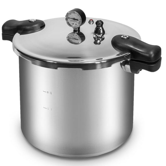 Barton - Olla de presión de 22 cuartos de galón con estante, compatible con inducción, olla de vapor