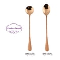 thumbnail image 3 of Flatware Tableware Plastic dining spoon-Spoons X 12 (12 Per Pack) Stainless Steel(Gold, One Size), 3 of 3