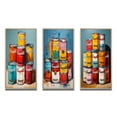 thumbnail image 2 of Designart "Campbells Soup Pop Art wall art III" Modern Framed Wall Art Set Of 3 - Multi-Color Pop Art Frame Canvas Set For Living Room Decor, 2 of 7