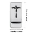 thumbnail image 2 of Stainless Steel Religious Cross Crucifix Classic Slim Money Clip Credit Card Holder, 2 of 2