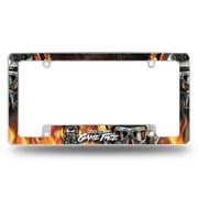 Rico Industries NHRA All Over Chrome 12" x 6" Chrome All Over Automotive License Plate Frame for Car/Truck/SUV