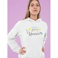 thumbnail image 2 of I Want To Be A Unicorn Hoodie Women -Image by Shutterstock, Female XX-Large, 2 of 4