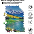 thumbnail image 6 of 500 Piece Mountains Park Stream Oil Painting Landscape Jigsaw Wooden Puzzles for Adults Family Wall Decoration for Bedroom Living Room Kitchen Bathroom Wooden Wall Art, 6 of 8