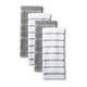 thumbnail image 1 of Juego de toallas de cocina KitchenAid Albany, paquete de 4, gris y blanco, 40 x 65 cm, 1 of 4