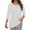 White, variant on MIXUE Womens Summer Tops Solid Color O Neck Long Sleeve Loose Casual Fashion Tshirts Outwear,Pink,XL