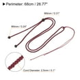 thumbnail image 2 of Unique Bargains Cordon en Nylon pour Collier, Corde Émeraude, Rouge Foncé, Lot de 10, 2 of 6