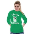 thumbnail image 3 of Llater Losers Nerdy Geeky Cute Llama Long Sleeve TShirt Men Women Brisco Brands L, 3 of 6