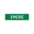 thumbnail image 1 of Emerie Girls Children Name Letter Printed Novelty Plaque Decoration Label Indoor Outdoor Unique Wall Aluminum Metal Sign 4"x18", 1 of 1
