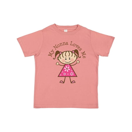 

Inktastic My Nonna Loves Me Gift Toddler Toddler Girl T-Shirt