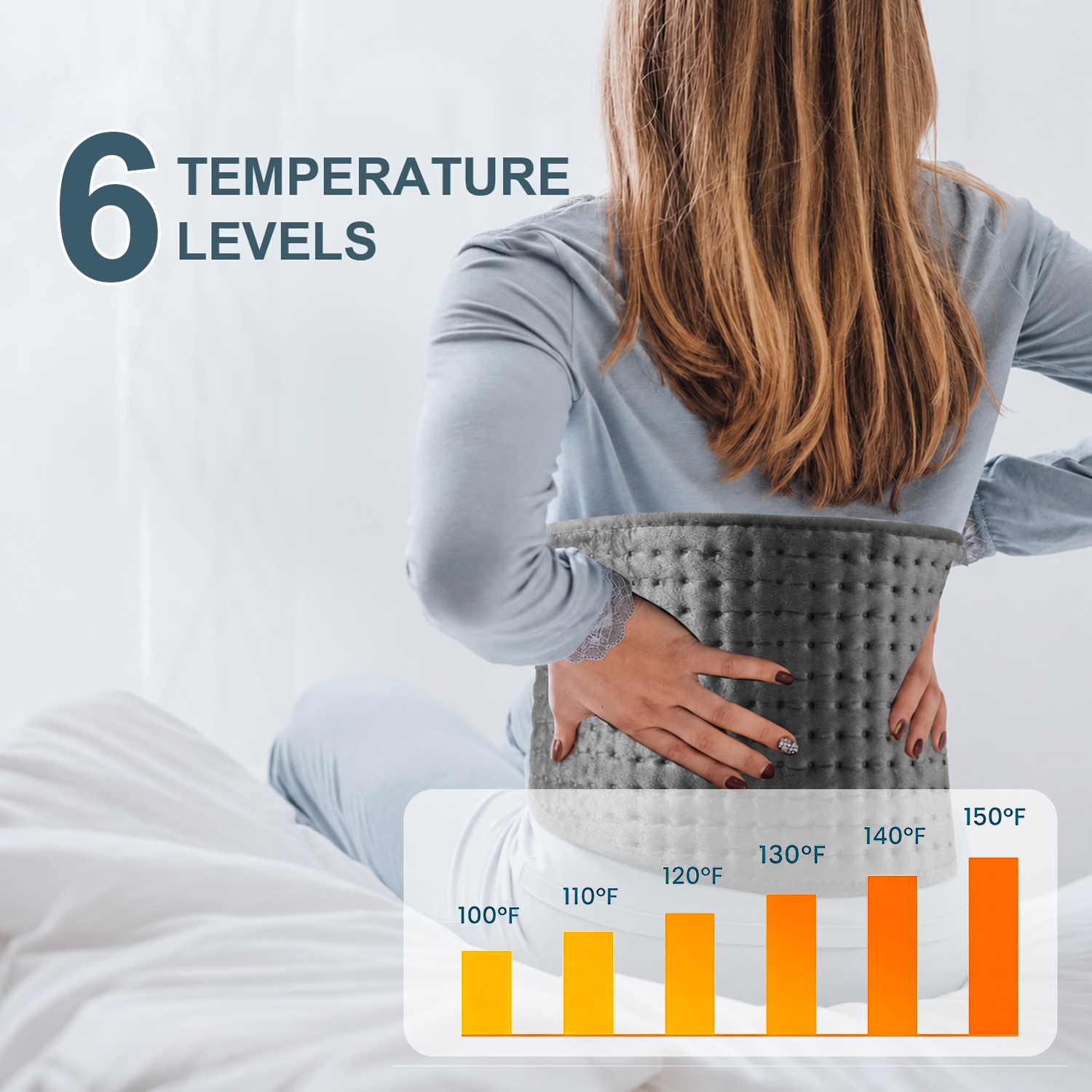 TCVOR Extra Large Heating Pad, 17" x 33" photo 3