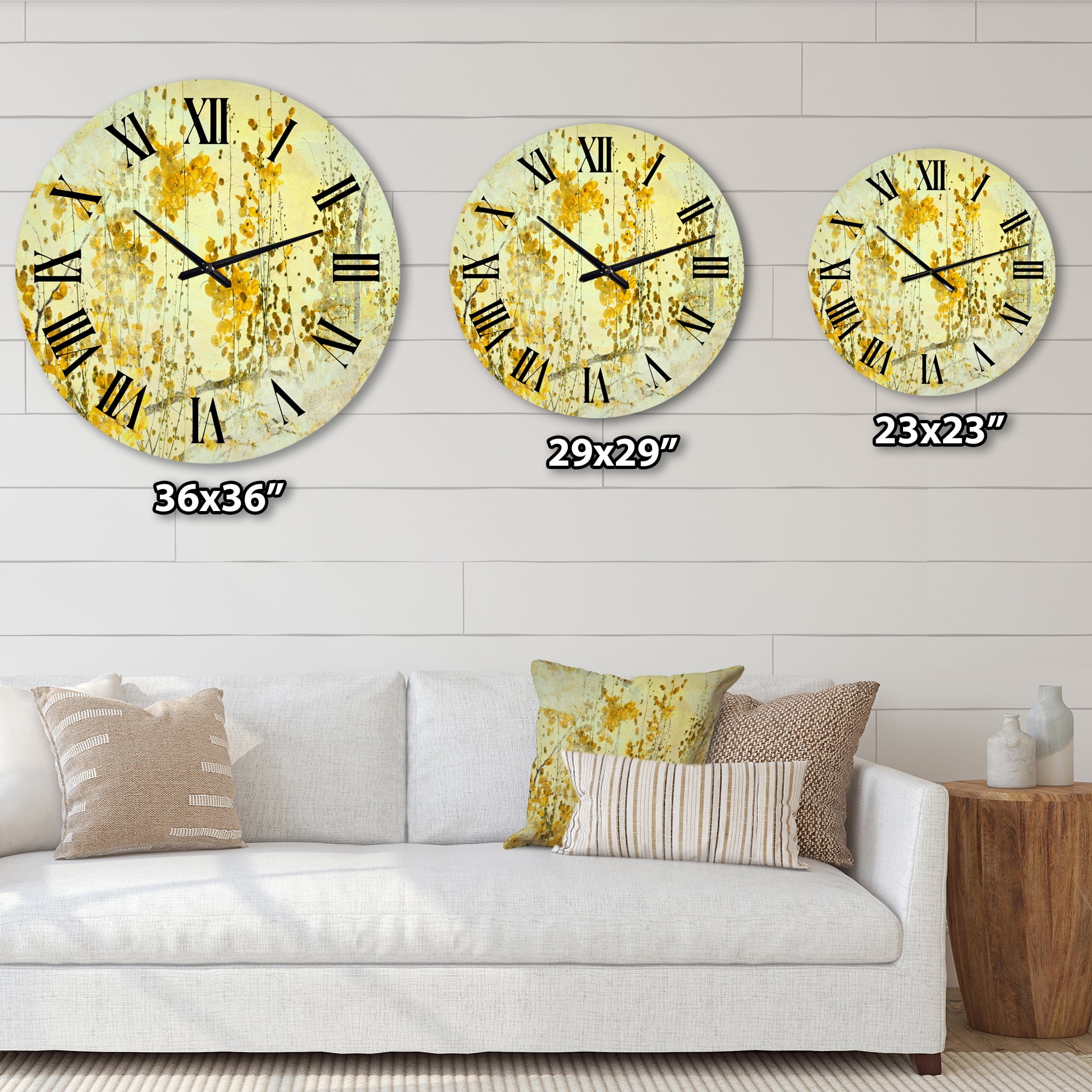 Designart 1 in Modern,Contemporary Wall Clock