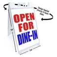 thumbnail image 2 of Open For Dine-In (24" X 36") Standard A-Frame Signicade, Includes Decal Applied To Stand, 2 of 4