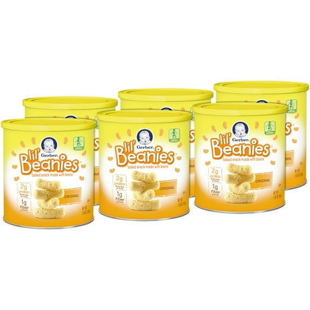 Gerber Lil' Beanies Original, 1.59 oz (Pack of 6)