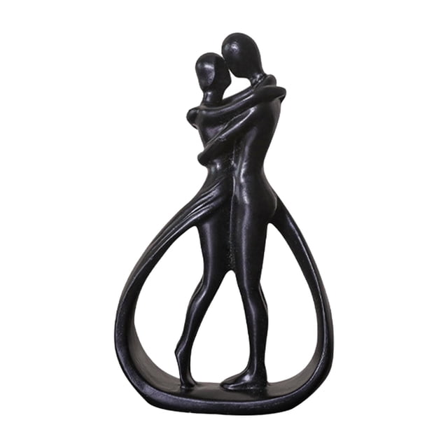 Estatua de pareja, escultura de amantes, adorno de escritorio coleccionable, figura de pareja para gabinete, chimenea, centro de mesa, decoración