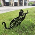 thumbnail image 4 of de jardín de gato lindo negro, de estatua de gato, estatuas decorativas de animales de Metal para jardín de jardín decoración casa, 4 of 7