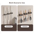 thumbnail image 5 of Wall Mount Broom Holder, Heavy Duty Tool Organizer, Space Saving Adjustable Clamp, Garage Laundry Kitchen Storage, Homeowners, 5 of 9