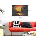 thumbnail image 5 of 16x24 inch Bathroom Decorative Painting Fishing Man At Sunset,Rustic Living Room,Bedroom,Office,Lounge Wall Art Decor Prints & Posters,Exquisite Fishing Man At Sunset Decor Canvas Paintings, 5 of 6